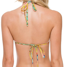 SOL MULTICOLOR - Molded Push Up Bandeau Halter Top