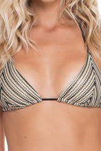 DESERT BABE - Triangle Top & Seamless Brazilian Ruched Back Tie Side • Black