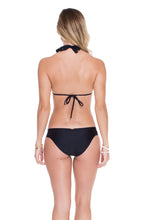 DESERT BABE - Halter Top & Tab Sides Full Bottom • Black