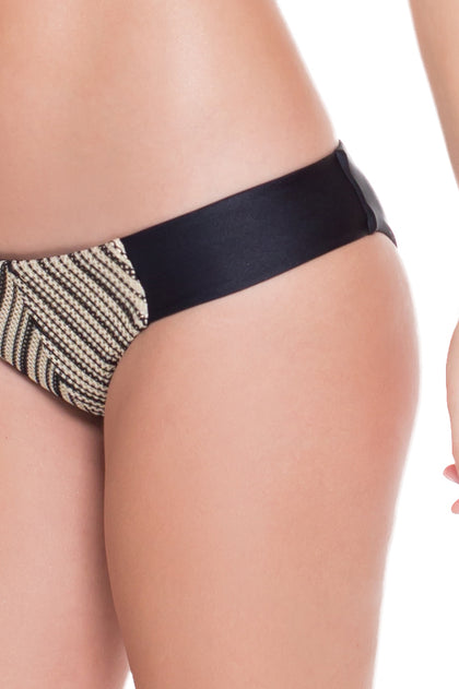 DESERT BABE - Halter Top & Tab Sides Full Bottom • Black