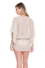 DESERT BABE - Cabana V Neck Dress • White