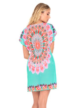 DREAM CATCHER - Cap Sleeve Short Caftan • Multicolor