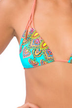 SUEÑOS ESTRELLADOS - Zig Zag Knotted Cut Out Triangle Top & Reversible Zig Zag Open Side Moderate Bottom • Multicolor