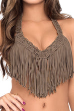HEART OF A HIPPIE - Weave Fringed Underwire Top & Weave Fringed Skimpy Bottom • Sandy Toes