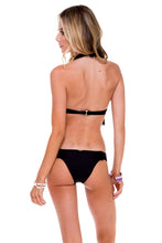 HEART OF A HIPPIE - Weave Fringed Underwire Top & Weave Moderate Bottom • Black