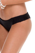 HEART OF A HIPPIE - Weave Fringed Underwire Top & Weave Moderate Bottom • Black