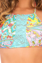 SIREN DANCE - Lace Cut Out Halter Top & Lo Rise Seamless Skimpy Bottom • Multicolor