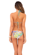 SIREN DANCE - Molded Push Up Bandeau Halter Top & Full Bottom • Multicolor