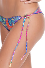 SUNBURST - Wavy Triangle Top & Wavy Ruched Back Brazilian Tie Side Bottom • Multicolor