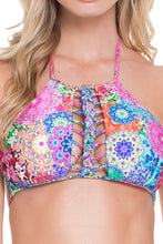 SUNBURST - Strings To Braid Halter Top & Full Bottom • Multicolor