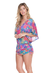 SUNBURST - Cabana V Neck Dress • Multicolor