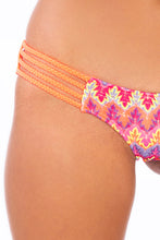 SONG OF THE SEA - Key Hole Halter Top & Braided Lo Rise Hipster Bottom • Multicolor