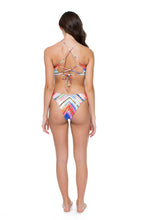 BELLAMAR - High Neck Cutout Top & High Leg Brazilian Bottom • Multicolor