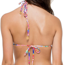 BELLAMAR - Zig Zag Knotted Cut Out Triangle Top