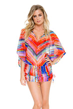 BELLAMAR - Cabana V Neck Dress • Multicolor