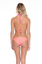 SUNSET ANGEL - Crochet Illusion Halter Top & Braided Lo Rise Hipster Bottom • Multicolor