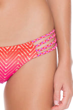 SUNSET ANGEL - Crochet Illusion Halter Top & Braided Lo Rise Hipster Bottom • Multicolor