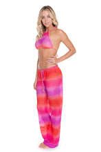 SUNSET ANGEL - Crochet Illusion Halter Top & Beach Pant • Multicolor