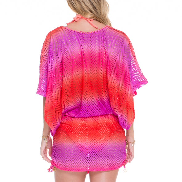 SUNSET ANGEL - Cabana V Neck Dress