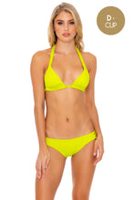 ORILLAS DEL MAR - Triangle Halter Top & Full Bottom • Glowstick