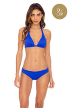 ORILLAS DEL MAR - Triangle Halter Top & Full Bottom • Blue My Mind