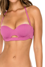 ORILLAS DEL MAR - Underwire Bandeau Top & Full Bottom • Frambuesa