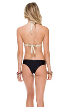 WARRIOR SPIRIT - Band Triangle Top & Split Band Skimpy Bottom • Black Gold