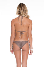 COSITA BUENA - Triangle Top & Wavy Ruched Back Brazilian Tie Side Bottom • Sandy Toes