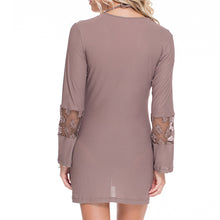 COSITA BUENA - Crochet Cutout Plunge V Neck Dress