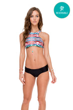 LIKE A FLAME - Glam High Neck Top & Scrunch Panty Ruched Back • Black