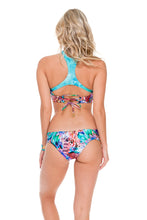 GORGEOUS CHAOS - Twisted Bandeau Top & Moderate Bottom • Multicolor