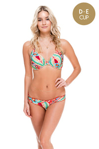 WILD HEART - Underwire Adjustable Top & Full Ruched Back Bottom • Multicolor