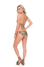 CALLEJERA - Underwire Halter Top & Tab Sides Full Bottom • Multicolor