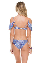 NAUGHTY GIRL - V Ruffle Top & Sexy Side Moderate Bottom • Multicolor