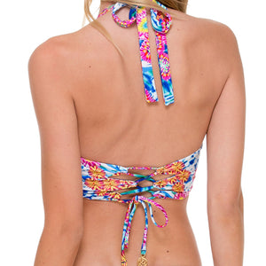 BEAUTIFUL MESS - Stitched Reversible Halter Top