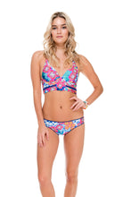 BEAUTIFUL MESS - Stitched Bustier Top & Full Bottom • Multicolor