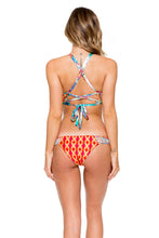 ENCANTADORA - High Neck Cut Out Underwire Top & Moderate Bottom • Multicolor