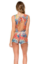 ENCANTADORA - Scalloped Romper • Multicolor