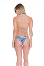 INKED BABE - Wavy Triangle Top & Wavy Ruched Back Brazilian Tie Side Bottom • Multicolor