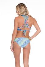 INKED BABE - Ink Mesh Back Underwire Top & Fishtail Ink Mesh Full Bottom • Multicolor