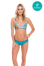 INKED BABE - Ink Mesh Reversible Sporty Top & Wavy Brazilian Ruched Back Bottom • Exuma