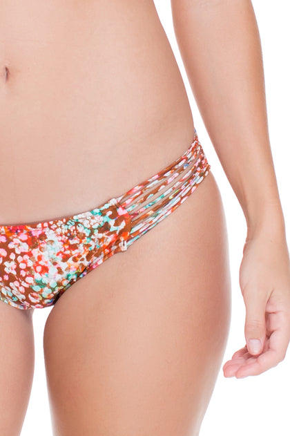 UNTAMEABLE - Triangle Halter Top & Multi Strings Full Bottom • Multicolor