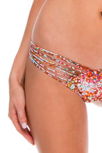 UNTAMEABLE - Strappy Front Reversible Top & Strappy Brazilian Ruched Back Bottom • Multicolor