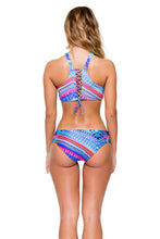 STAR GIRL - Glam High Neck Top & Stitched Straps Moderate Bottom • Multicolor