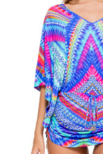 STAR GIRL - Cabana V Neck Dress • Multicolor