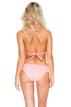 TAKE ME TO PARADISE - Triangle Halter Top & Tab Sides Full Bottom • Coral