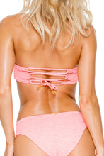 TAKE ME TO PARADISE - Cut Out Underwire Top & Tab Sides Full Bottom • Coral