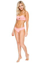 TAKE ME TO PARADISE - Cut Out Underwire Top & Tab Sides Full Bottom • Coral