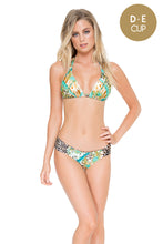 GUANTANAMERA - Triangle Halter Top & Scrunch Panty Full Bottom • Multicolor