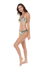 GUANTANAMERA - Carmen Top & Luna Banded Reversible Moderate Bottom • Multicolor